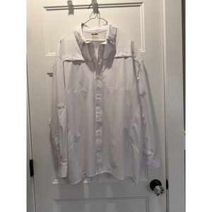 Reel Legends Mens L White Long Sleeve Fishing Shirt Performance Ladies Tunic